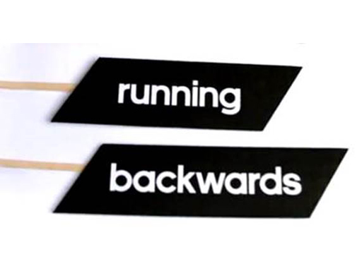 backwards adidas logo