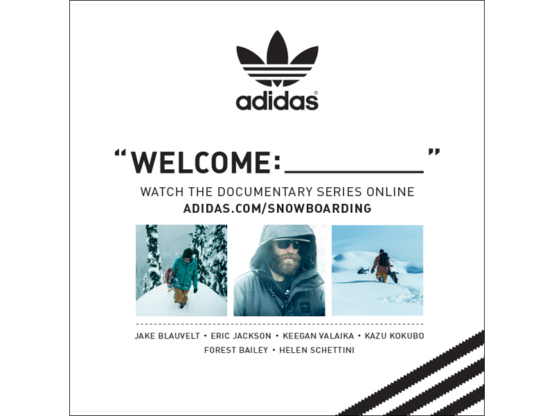 Welcome adidas Snowboarding Welcome adidas Snowboarding