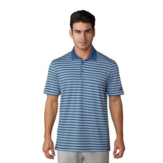 UP 3-color stripe Polo ash blue real gold