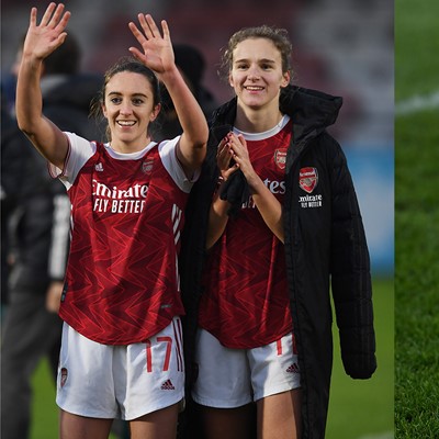 Vivianne Miedema and Lisa Evans Rainbow Laces