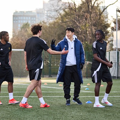 adidas icon son heung min surprises london youth football organisation to help players believe you got this 1