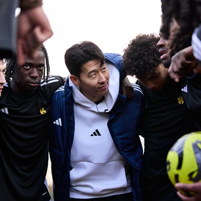 adidas icon son heung min surprises london youth football organisation to help players believe you got this 8