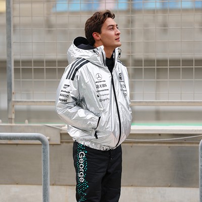 George Russell in the adidas CLIMACOOL System at Bahrain testing