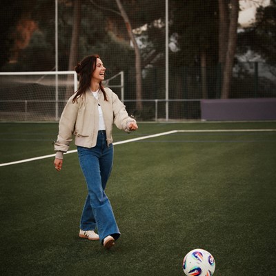 Ballon d Or winner Aitana Bonmat with her closest friend Maria Rodriguez