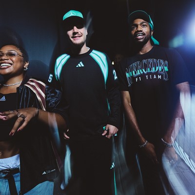 adidas x Mercedes AMG PETRONAS F1 Las Vegas Collection Group Shot