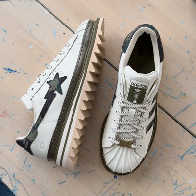 CLOT and BAPE Superstar by Edison Chen