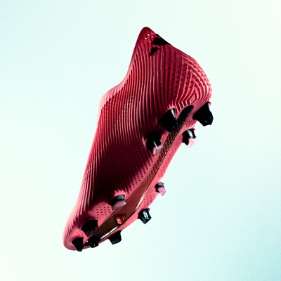 Football boot under Project R A P Radical Athlete Perception platform