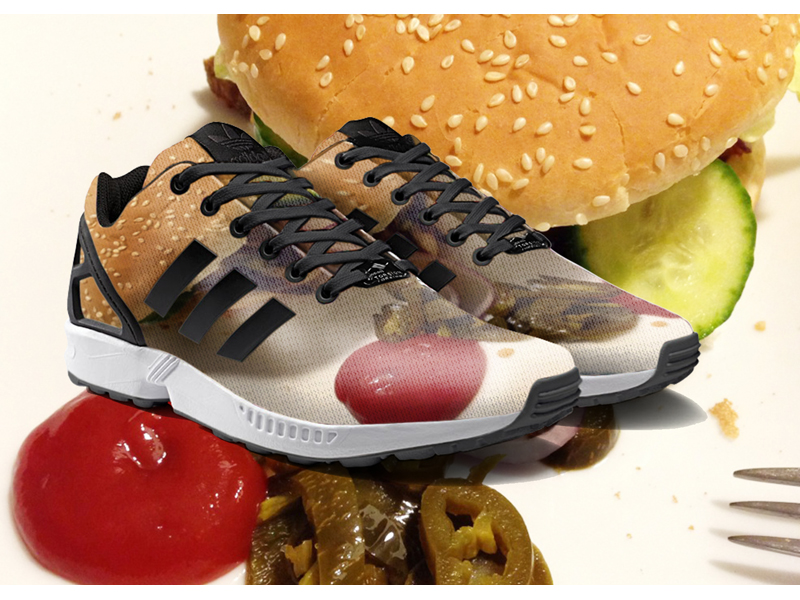 ZXFlux-miadidas-photoprint-Burger ZXFlux-miadidas-photoprint-Burger