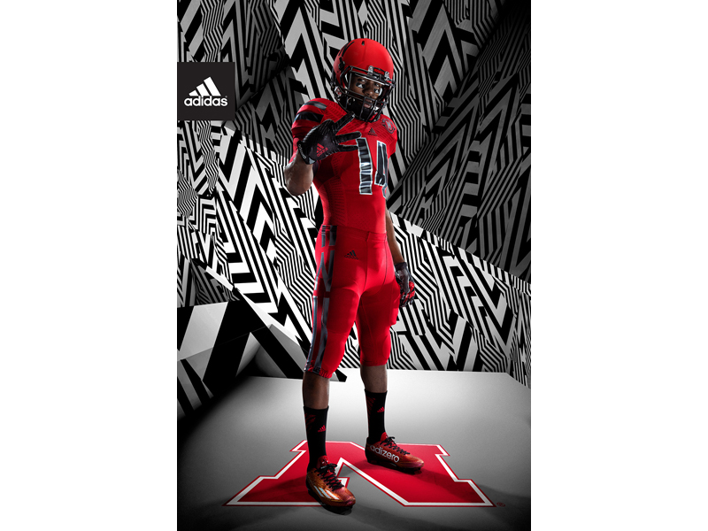 adidas NCAA Nebraska Front adidas NCAA Nebraska Front