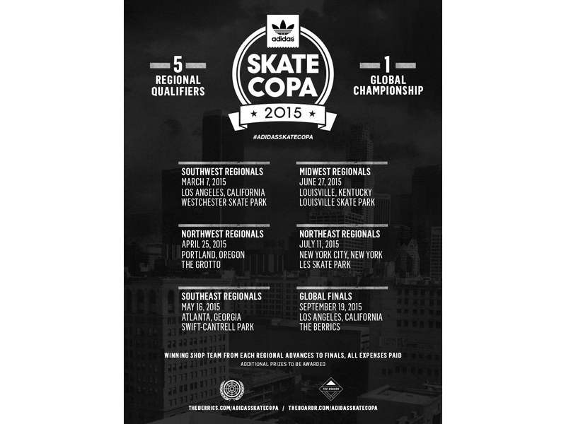 adidas® skateboarding Announces Skate Copa 2015 adidas® skateboarding Announces Skate Copa 2015