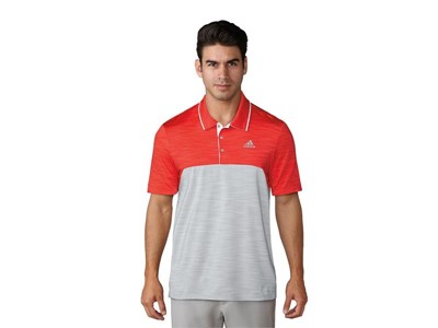 UP Heather blocked Polo red grey