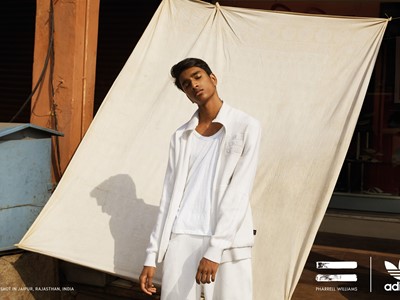 adidas Originals PHARRELL WILLIAMS Hu Holi Blank Canvas PR Horizontal Look 2 Opt 1