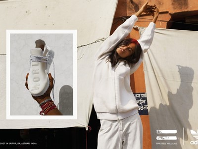adidas Originals PHARRELL WILLIAMS Hu Holi Blank Canvas PR Horizontal Look 1 Opt 2