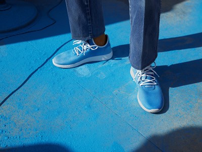 +H21254 adidas Originals PHARRELL WILLIAMS Hu Holi adicolor Key Visual Footwear Shot Blue