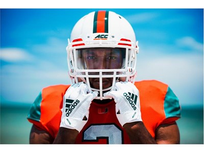 University of Miami Football and adidas unveil special edition 2018 uniforms  featuring parley materials made from Upcycled marine plastic waste