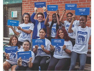 Billie Jean King and local NYC Young Athletes 2
