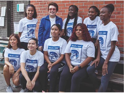 Billie Jean King and local NYC Young Athletes 1
