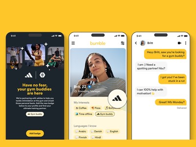 adidas x Bumble Gym Buddy Interest Badge