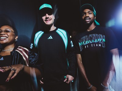 adidas x Mercedes AMG PETRONAS F1 Las Vegas Collection Group Shot