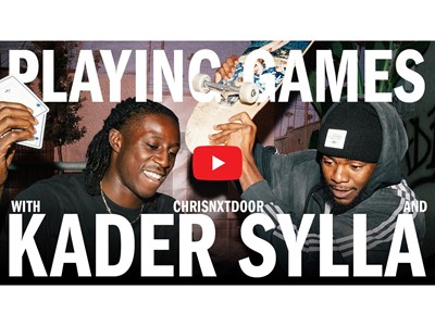 Skating superstar Kader Sylla teams up with Twitch creator ChrisNxtDoor in a new episode of adidas CONFIRMED s Playing G