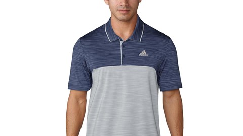 UP Heather blocked polo noble indigo grey