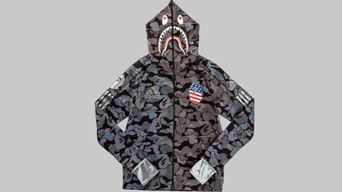 adidas & BAPE® Hoodie Black