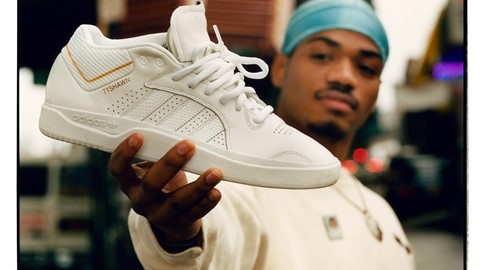 The Triple White colorway Tyshawn Signature shoe
