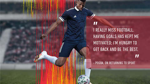 Pogba wears adidas Predator