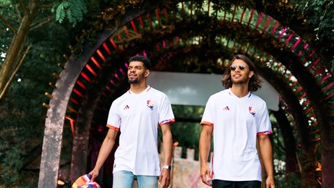 RBFA x Tomorrowland - away kit for the Belgian Red Devils