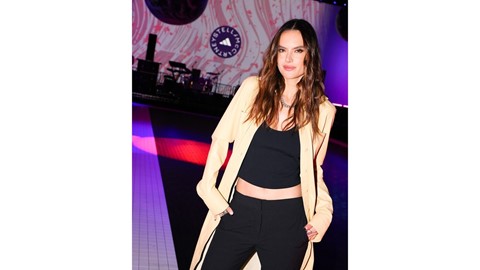 Alessandra Ambrosio celebrates the adidas by Stella McCartney collaboration