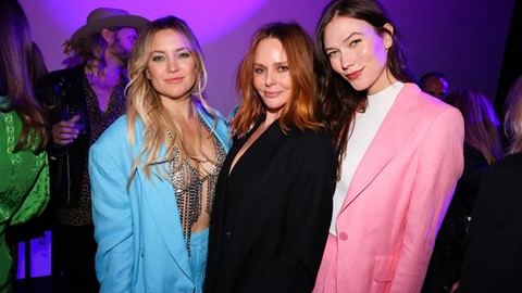 Stella McCartney celebrating adidas partnership with Kate Hudson and Karli Kloss