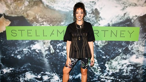 Tinashe wearing adidas by Stella McCartney Spring Summer 23 collection