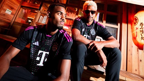 adidas FC Bayern M nchen FW23 Away Jersey Gravenberch Gnabry