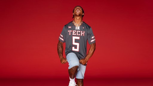 adidas new Texas Tech University football uniform Micah Hudson