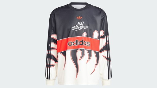 【adidas】Originals x 100 Thieves AOP ジャージ 半袖 Tシャツ adidas Originals X 100 Thieves 2024 Primary Jersey