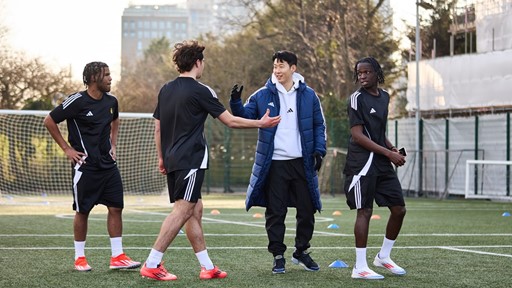 adidas icon son heung min surprises london youth football organisation to help players believe you got this 1