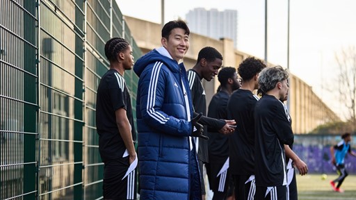 adidas icon son heung min surprises london youth football organisation to help players believe you got this 4