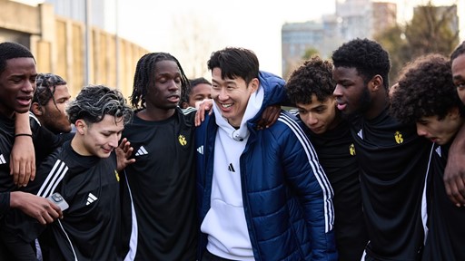 adidas icon son heung min surprises london youth football organisation to help players believe you got this 7