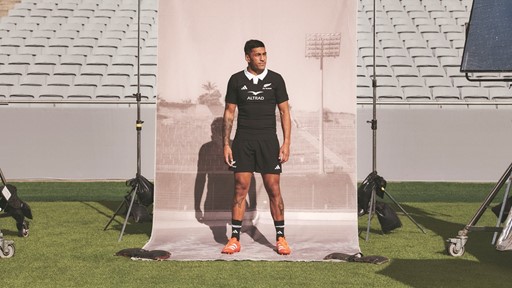 adidas Rugby All Blacks Jersey Launch 2025 Rieko Ioane
