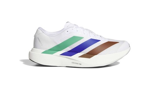 The Adizero Evo SL is reimagined by Pharrell Williams in two new colorways paying tribute to the original Earth desig