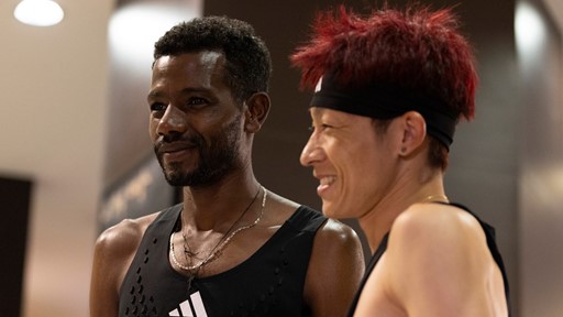 Chasing 100 Athletes Ketema Negasa Jo Fukuda