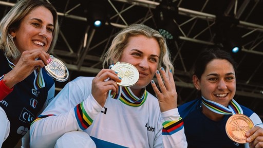 adidas Five Ten athletes dominated the UCI World Championship with downhill riders Vali H ll and Myriam Nicole claiming