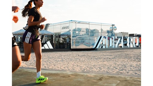 Adizero House of Fast a new pop up space for runners on Kite Beach Dubai s most popular running track