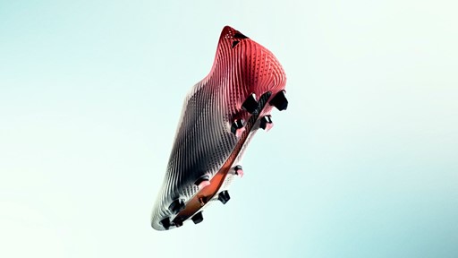 Football boot under Project R A P Radical Athlete Perception platform