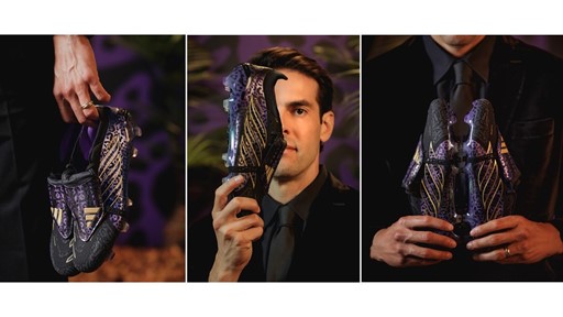 Recognizing the birthday of a legend the Predator Kak Signature features a striking jaguar pattern and deep purple