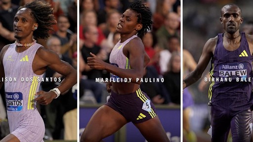 Marileidy Paulino Birhanu Balew and Alison dos Santos lead record breaking performances in Brussels on the track