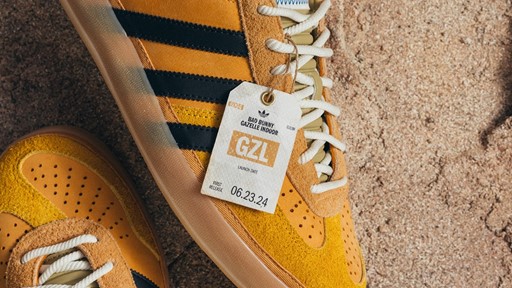 adidas Originals x Bad Bunny Gazelle Indoor Solar Gold