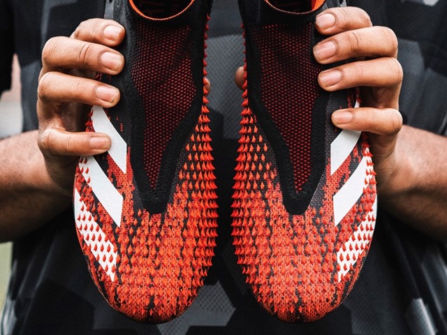 Artwork shoes made by Adidas Predator.