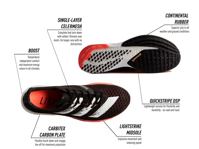 adidas carbon plate running shoes