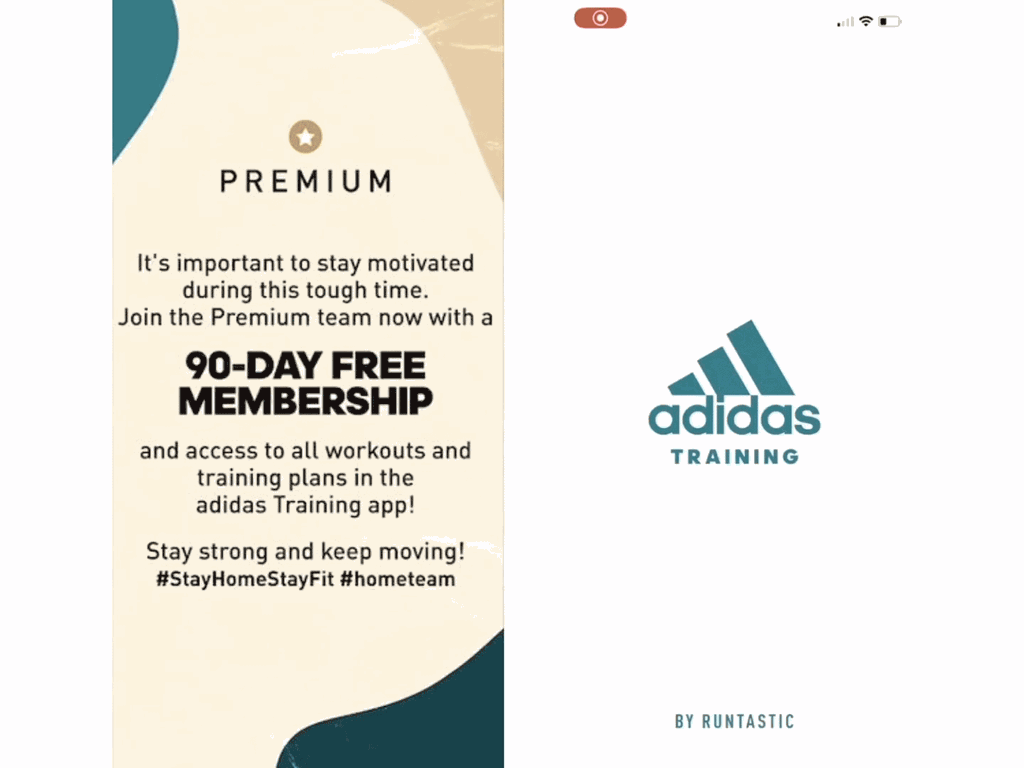 adidas running premium free